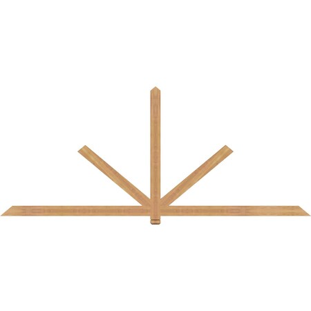 Ekena Millwork Kennewick Timber Gable Bracket, Western Red Cedar, 108"W x 45"H x 1 1/2"D x 3 1/2"F, 10/12 Pitch GBW108X45X0204KEN00SWR